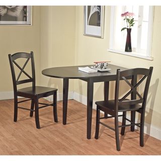 Country Cottage Black Drop Leaf Dining Table