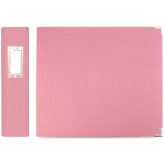 We R Memory Keepers Bubble Gum Linen 3 Ring Binder