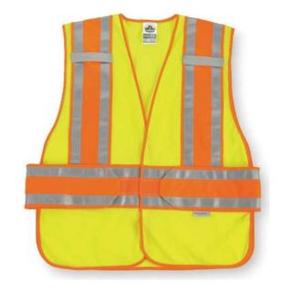 Ergodyne 21394 High Visibility Vest, Class 2, M/L, Lime