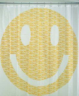 Ore Originals Living Goods Shower Curtain Happy Face Home