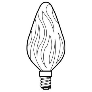 GE Lighting 15FC/AU CD 2 Incandescent Light Bulb, F10, 15W, PK2
