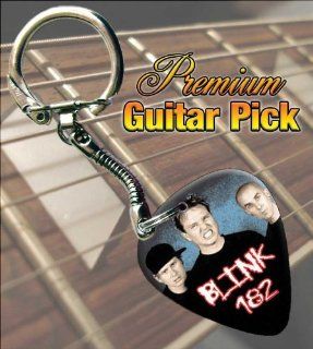 Blink 182 Band Photo Premium Guitar Pick Keyring Musical