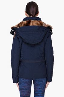 Parajumpers Navy Hooded Arches Jacket for women