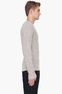 Rick Owens Taupe Baby Alpaca Knit Sweater for men
