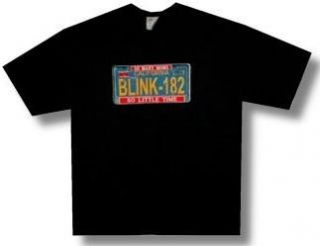 BLINK 182   So Little Time / License Plate   Black T shirt