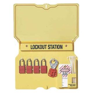 Master Lock S1850V1106 Lockout Station, Filled, Valve Lockout