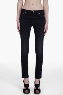 R13 Droopy Black Jeans for women