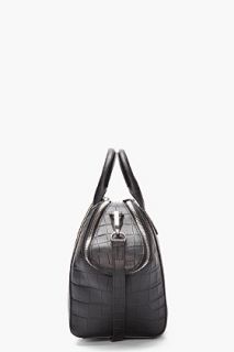 Alexander Wang Black Leather Croc Embossed Jamie Chastity Tote for women