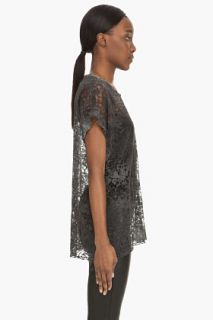 Diesel Grey Lace T bali f T shirt for women