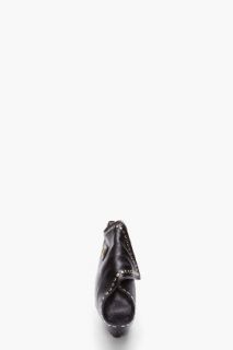 Alexander McQueen Black Studded Manta Clutch for women