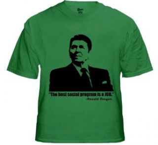 Program Is A Job Ronald Reagan Mens T Shirt #189 PW#A11348E Clothing
