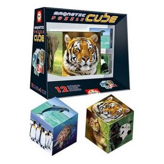 Magnetic Wildlife Puzzle Cube