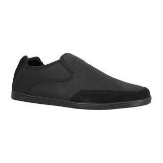 Lugz Mens Juve Black Canvas/ Suede Slip on Shoes