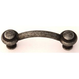 Rustic 4 Cabinet Pull with Zinc Alloy Construction Finish Iron