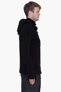 Y 3 Oversize Black Iplush Turtleneck for men