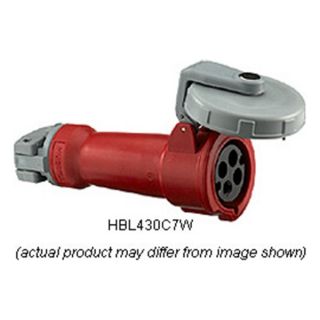 Hubbell Wiring HBL430C7W Service Outlet Connector