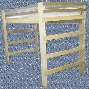Heavy Duty All Sizes Solid Wood Loft Bed