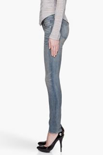Rag & Bone Faded Indigo And Brown The Skinny Jeans for women