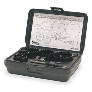 Morse AT02E Hole Saw Kit, 8 PC