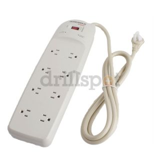 Wiremold 77000N Surge Protector, 120V, 15A, 8 Outlets