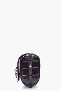 Givenchy Black Croc embossed Leather Obsedia Bag for women
