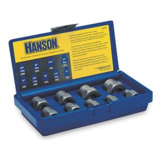 Irwin Hanson 54009 Bolt Extractor Set, 1/4 3/4 In, 9 Pc