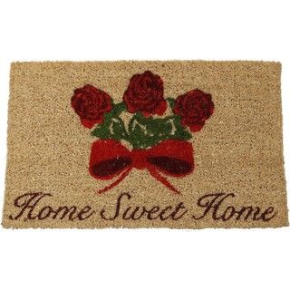 Home Sweet Home Hand woven Coir Doormat (18 x 30)