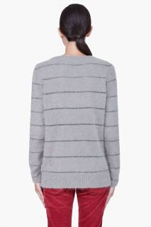 See by Chloé Grey Angora Blend Lurex Sweater for women