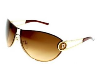 Police Sunglasses S 8489 300S Metal   Rhinestones Gold