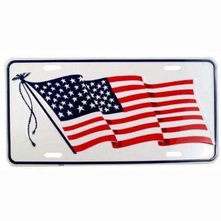 American Flag   License Plate Patriotic Americana Home