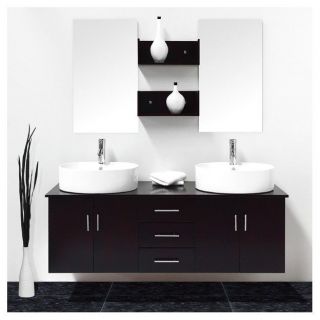 CLEA Kit salle de bain 150cm Wengé   Achat / Vente ENSEMBLE MEUBLE