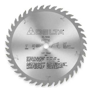 Delta 35 7656 Circular Saw Bld, Crbde, 9 In Dia, 40 TPI