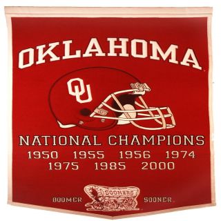 Oklahoma Sooners NCAA Football Dynasty Banner Compare $75.90 Today $