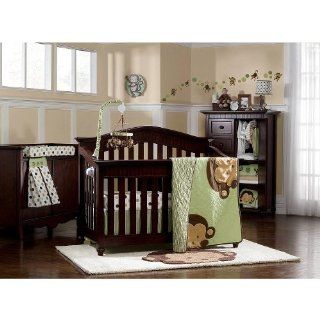 Kids Line Pop Monkey 7 Piece Crib Bedding Set Baby