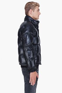 Moncler Black Padded Hooded Ever Jacket for men