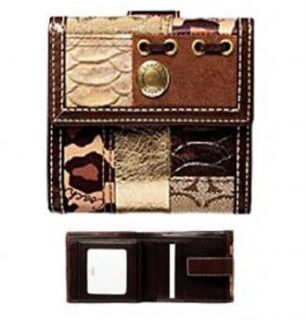 Coach Limited Edition Patchwork Work French Wallet Bag