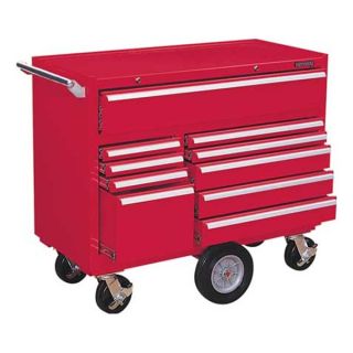 Kennedy 4410R Tool Cabinet, 10 Dr, 43 3/4 In W, Red