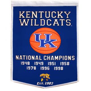 Kentucky Wildcats NCAA Basketball Dynasty Banner Compare $61.33 Today