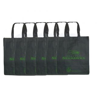 Seattle Seahawks Reusable Bags (Pack of 6)