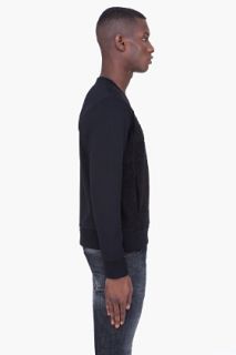 Neil Barrett Black Classic Tuxedo Sweater for men
