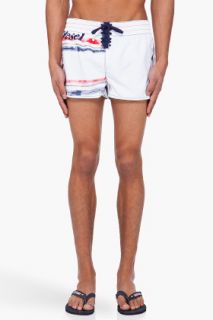 Diesel Bmbx White Swim Shorts for men