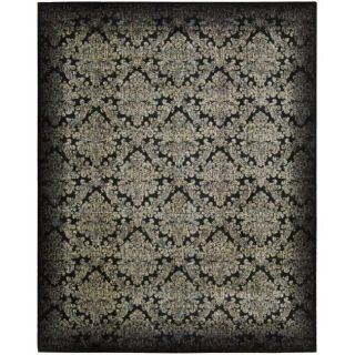 Chambord Black Floral Rug (56 x 75)