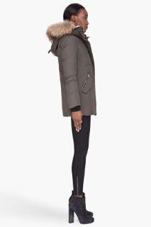 Mackage Green Fur trimmed Marla b Coat  for women