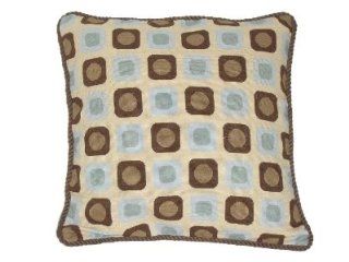 Deluxe Pillows Pattern of Squares   20 x 20 inch