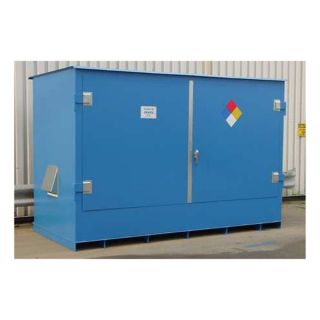 Denios P19 1150 Flammable Outdoor Cabinet, 440 Gal., Blue