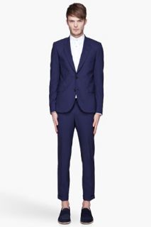 Paul Smith  Indigo Blue Wool Suit for men
