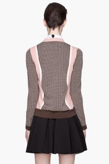Marni Pink And Brown Knit Cardigan for women