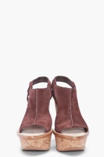 Elizabeth And James Harp Suede Wedge Heels for women