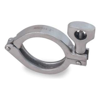 Parker 13MHM 2.0 304 Clamp, Single Pin, 2 In Tube Sz, 304 SS