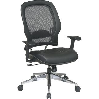Professional Air Grid Back Chair with Leather Seat Today $307.99